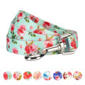 Dog Leash Print Turquoise Scent Inspired Floral Rose